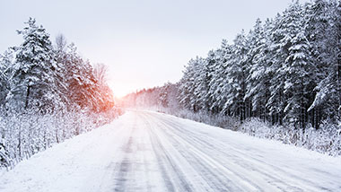 Snowy road