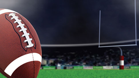 football and uprights